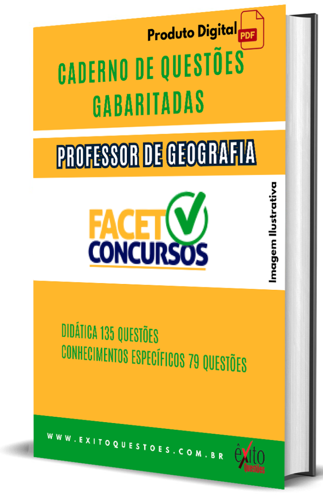 Caderno De Quest Es Gabaritadas Professor De Geografia Facet Xito