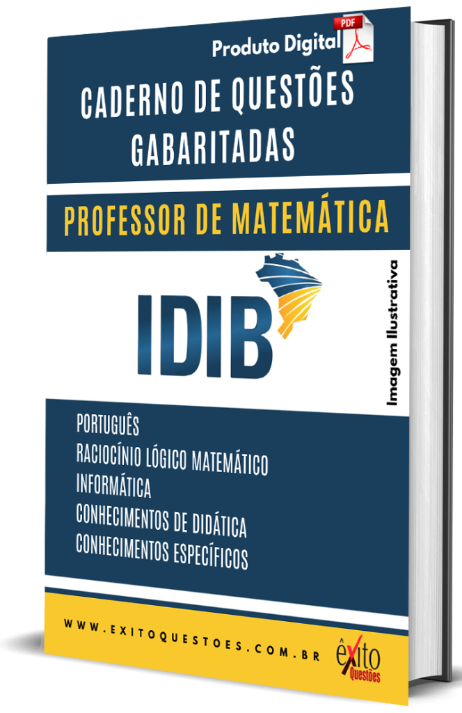 Caderno De QuestÕes Gabaritadas Professor MatemÁtica Idib 2023 Êxito QuestÕes 3552