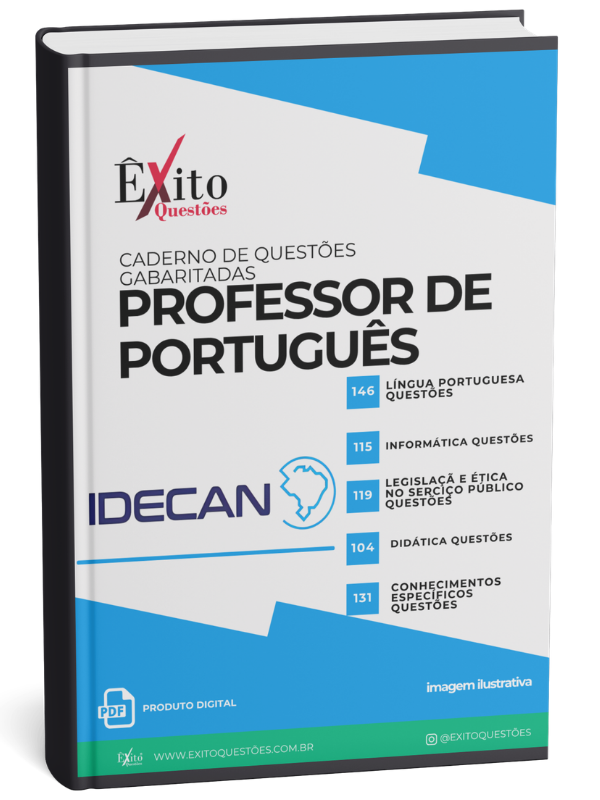 CADERNO DE QUESTÕES GABARITADAS: PROFESSOR DE PORTUGUÊS, IDECAN
